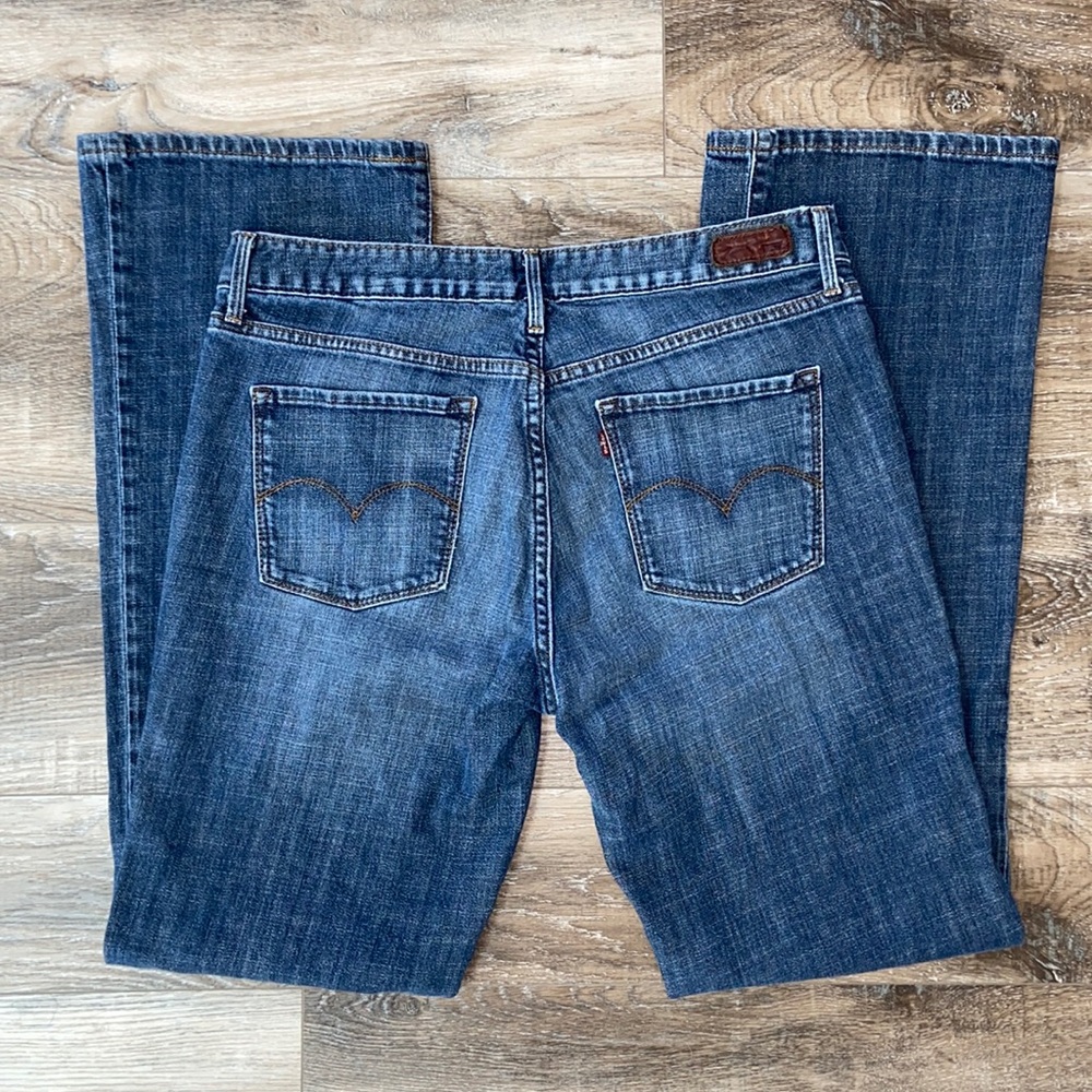 Levi jeans, medium blue, boot, size 12L